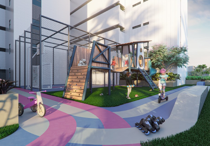 Apartamentos de 2 e 3 Quartos Próximos ao Parque Parahyba II com Parque Aquático Completo